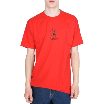 Baker Skateboards T-shirt Spider Red